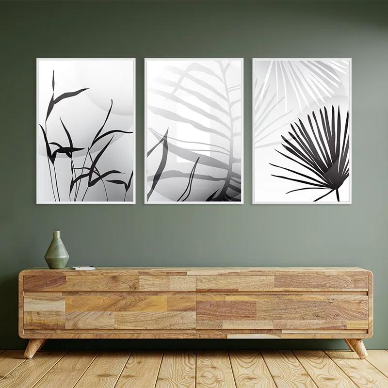 többrészes vászonkép Leaf Shadow mockup 2