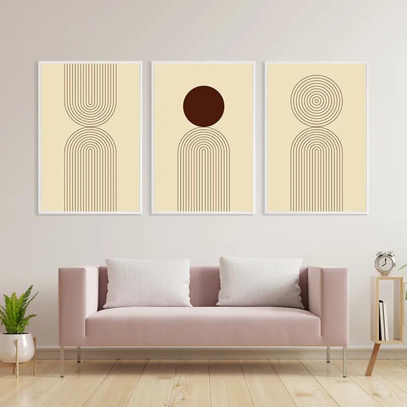 többrészes vászonkép Cream Set mockup 3