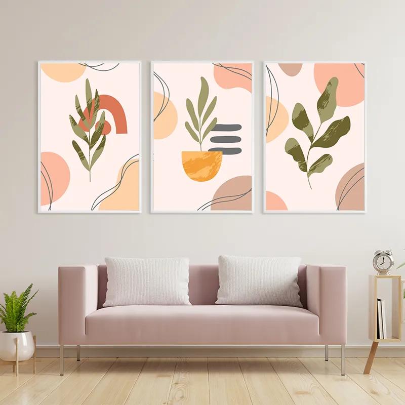 többrészes vászonkép Cute Leaf mockup 3