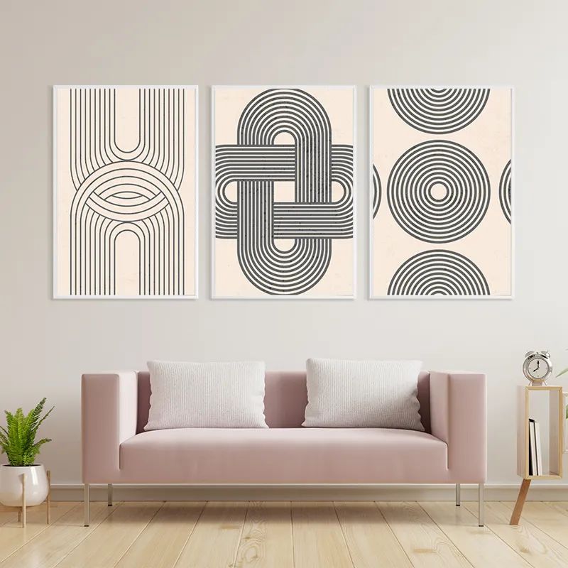 Geometric Cream Design mockup 3