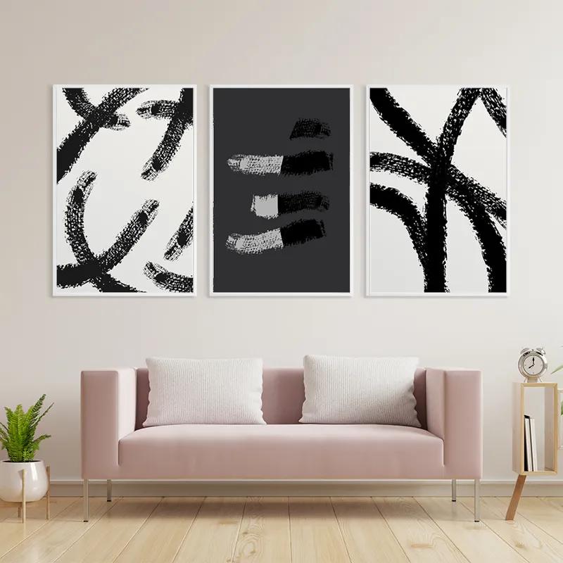 többrészes vászonkép Grey Shades mockup 3