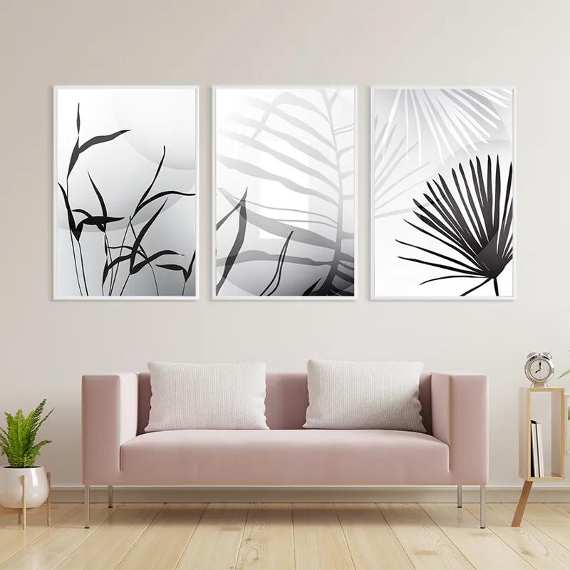 többrészes vászonkép Leaf Shadow mockup 3