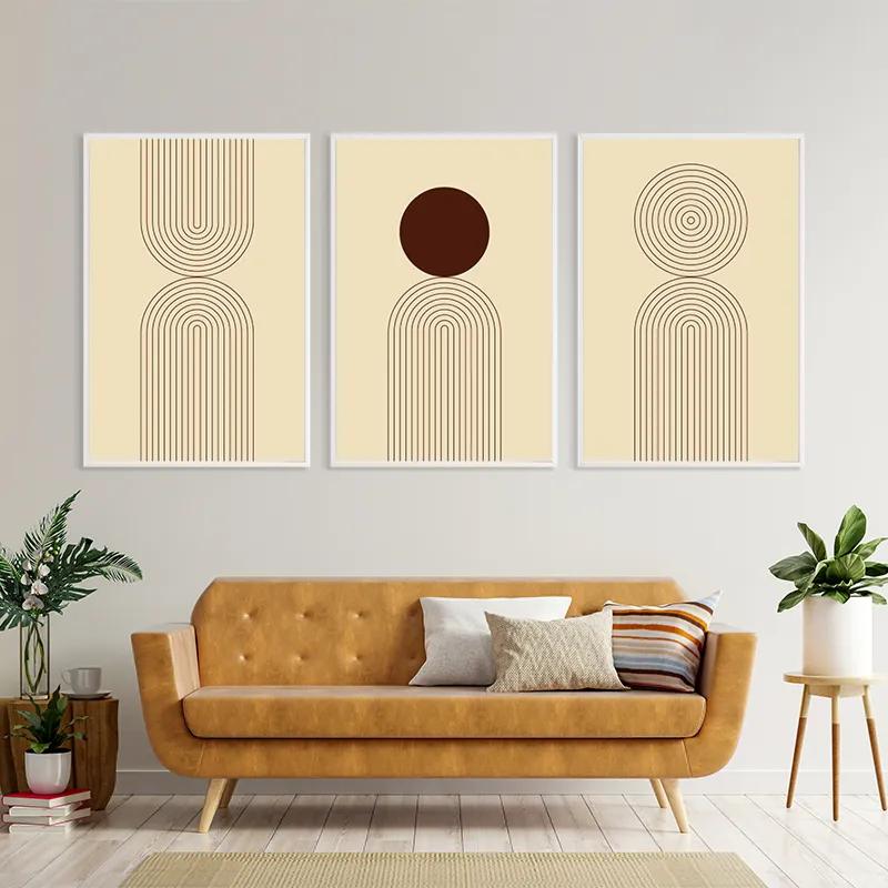 többrészes vászonkép Cream Set mockup 4