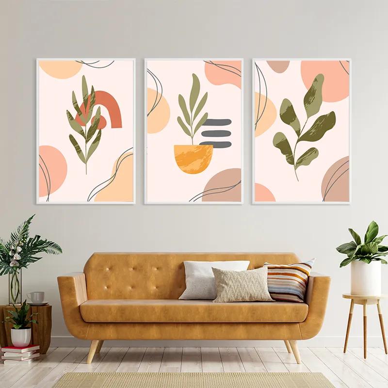 többrészes vászonkép Cute Leaf mockup 4