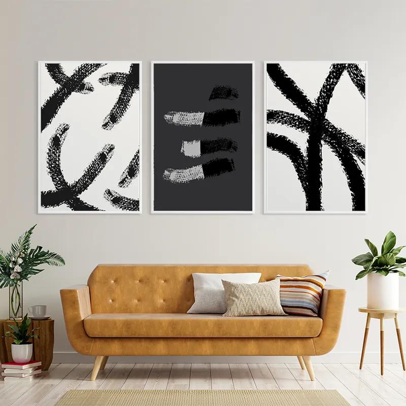 többrészes vászonkép Grey Shades mockup 4