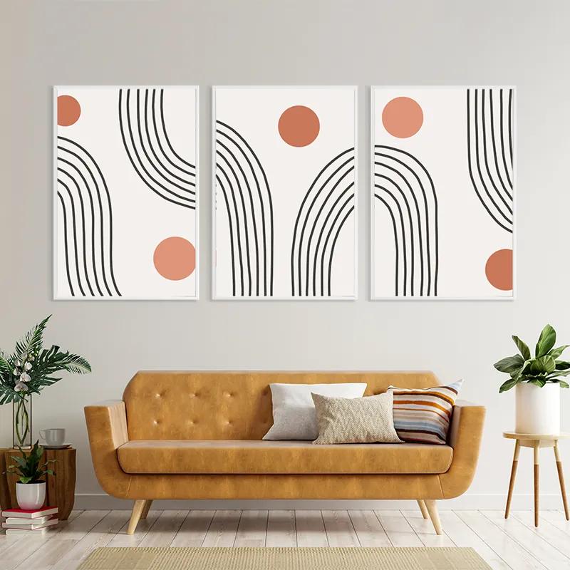 többrészes vászonkép Moonnd Lines mockup 4