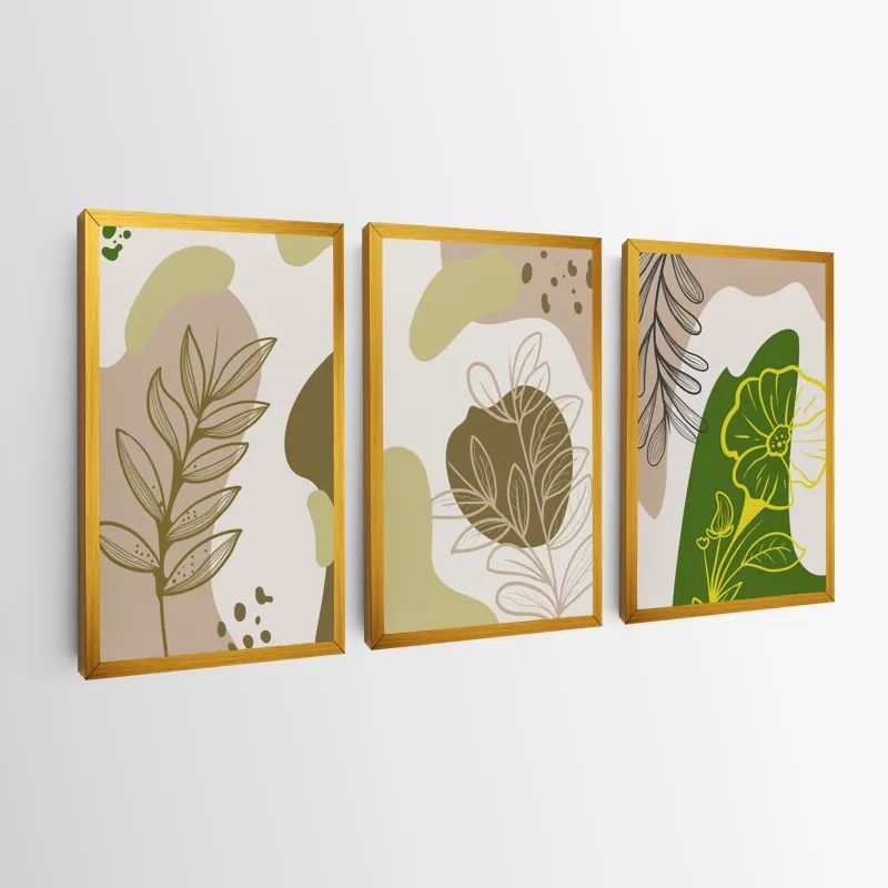 Brown Cream Leaf mockup 0