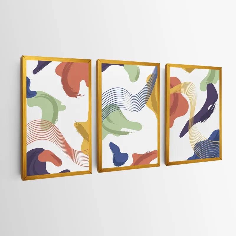 többrészes vászonkép Color Mix Lines mockup 0