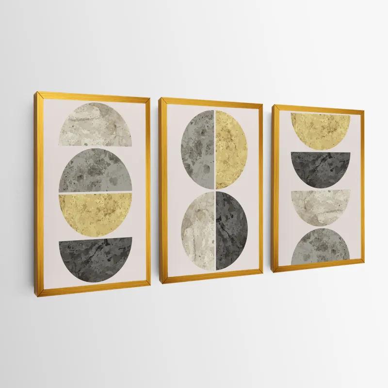 többrészes vászonkép Gold Moons mockup 0