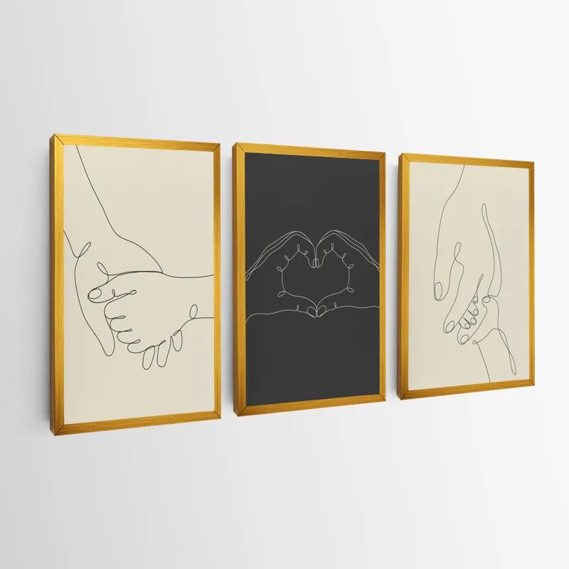 többrészes vászonkép Hand Gestures mockup 0