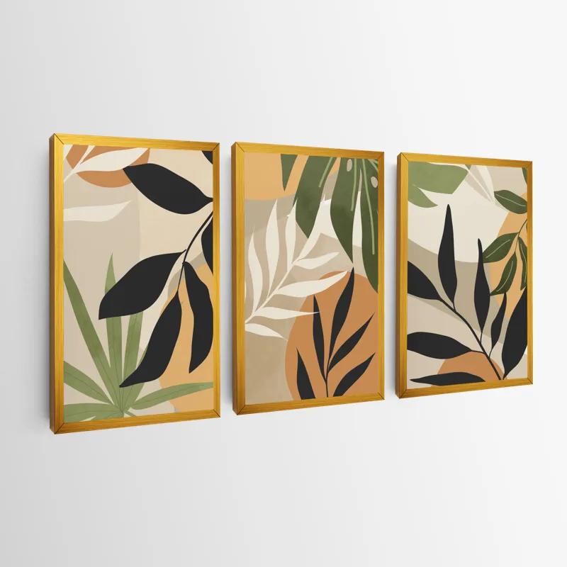 többrészes vászonkép Leaves Organicrt mockup 0