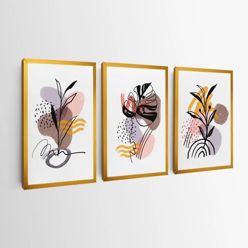 többrészes vászonkép Pretty Leaf mockup 0