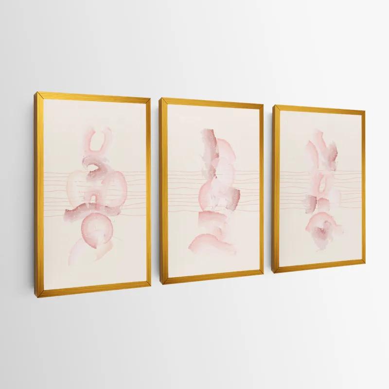 többrészes vászonkép Pretty Pink Shape mockup 0