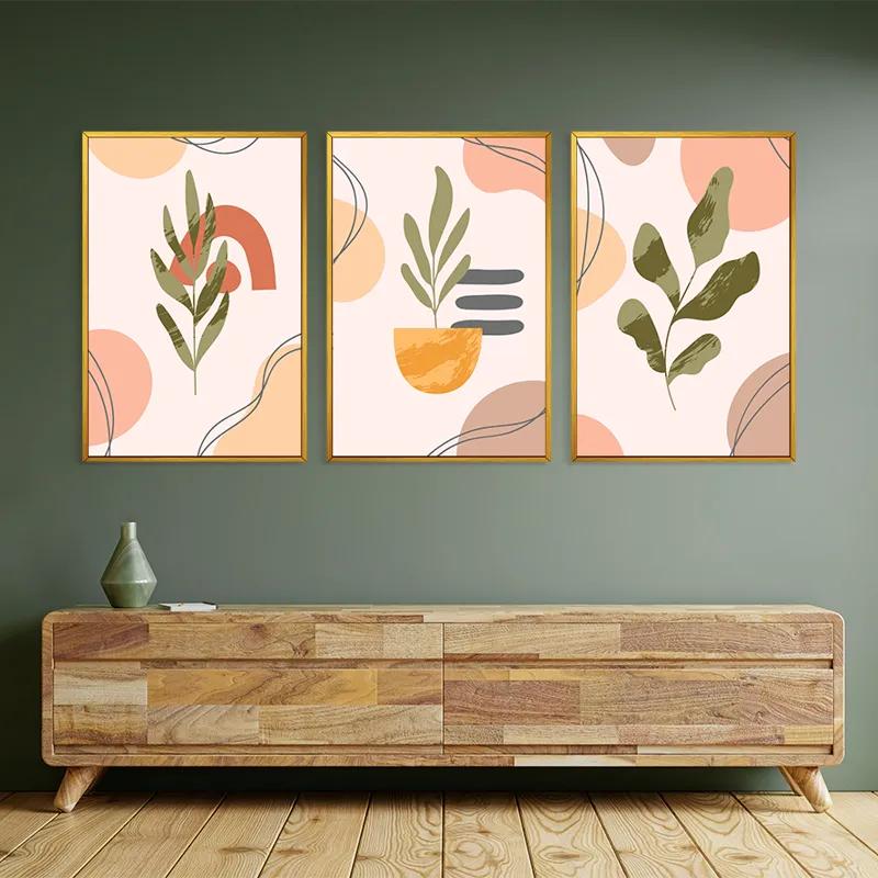 többrészes vászonkép Cute Leaf mockup 2