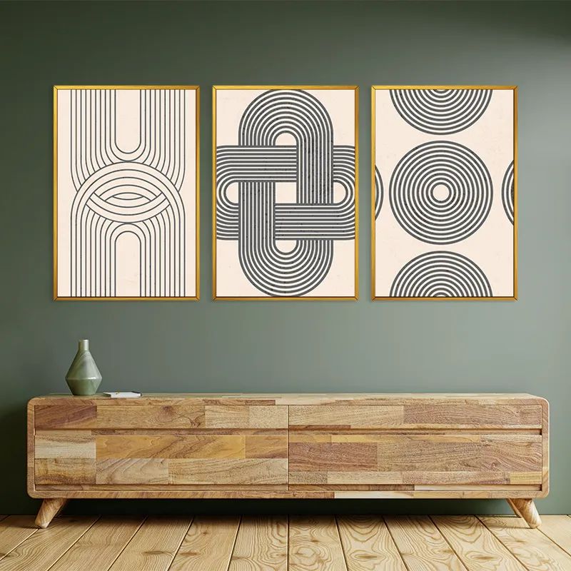 Geometric Cream Design mockup 2