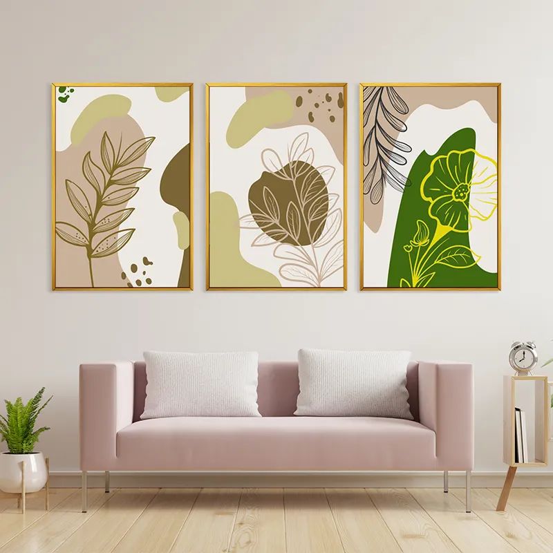 Brown Cream Leaf mockup 3