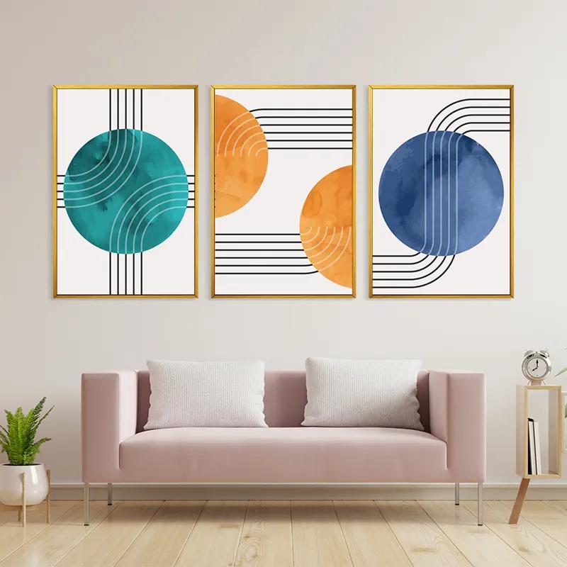 többrészes vászonkép Colorful Circle mockup 3