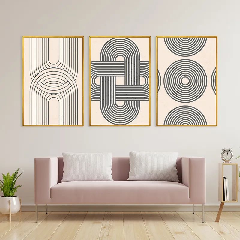 Geometric Cream Design mockup 3