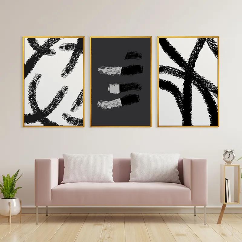 többrészes vászonkép Grey Shades mockup 3