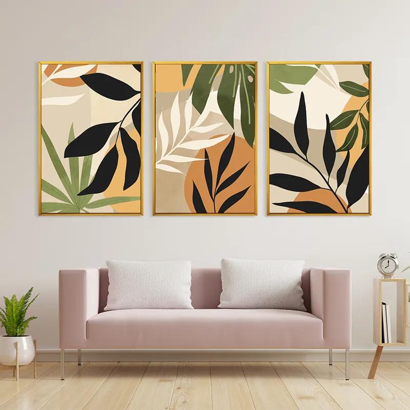 többrészes vászonkép Leaves Organicrt mockup 3