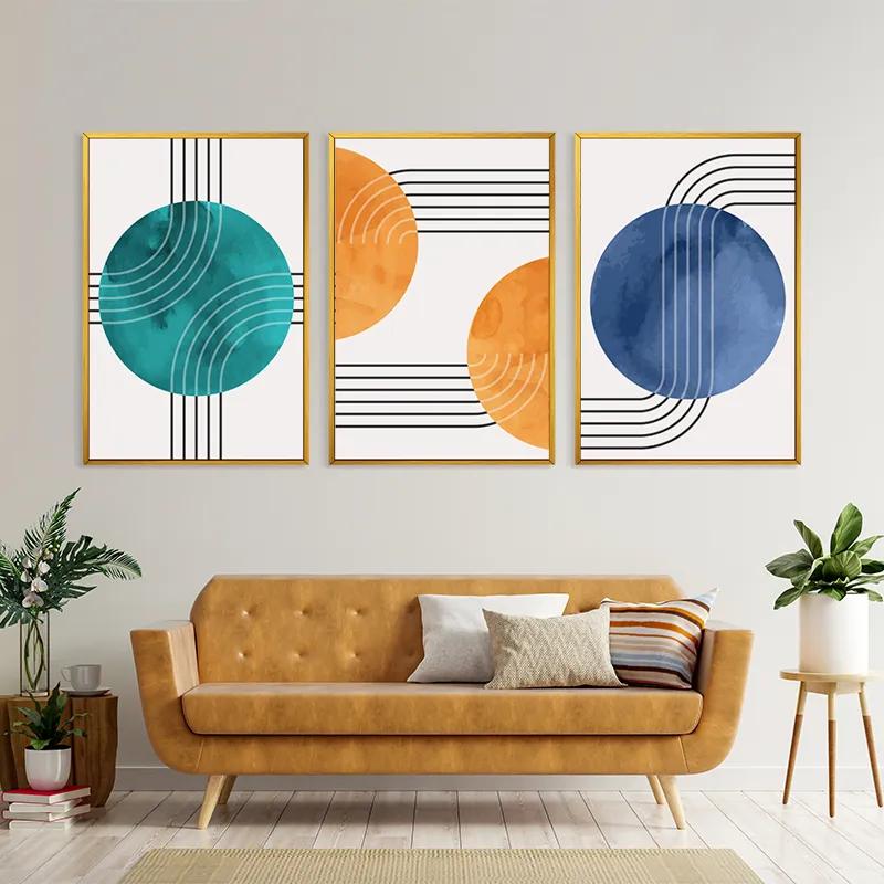 többrészes vászonkép Colorful Circle mockup 4