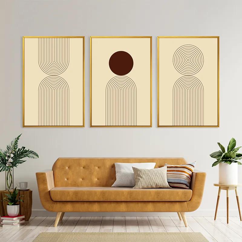 többrészes vászonkép Cream Set mockup 4