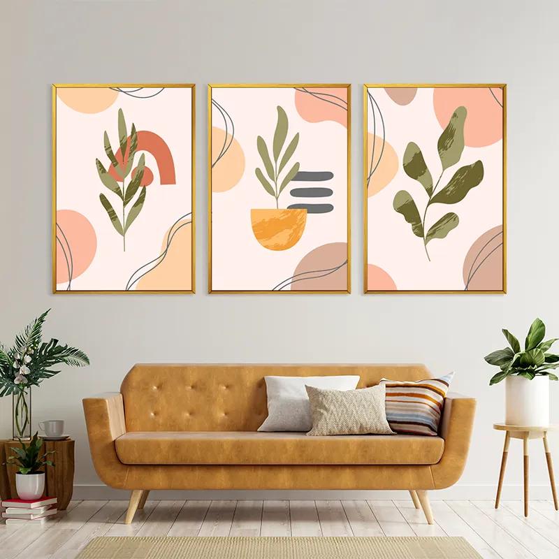 többrészes vászonkép Cute Leaf mockup 4