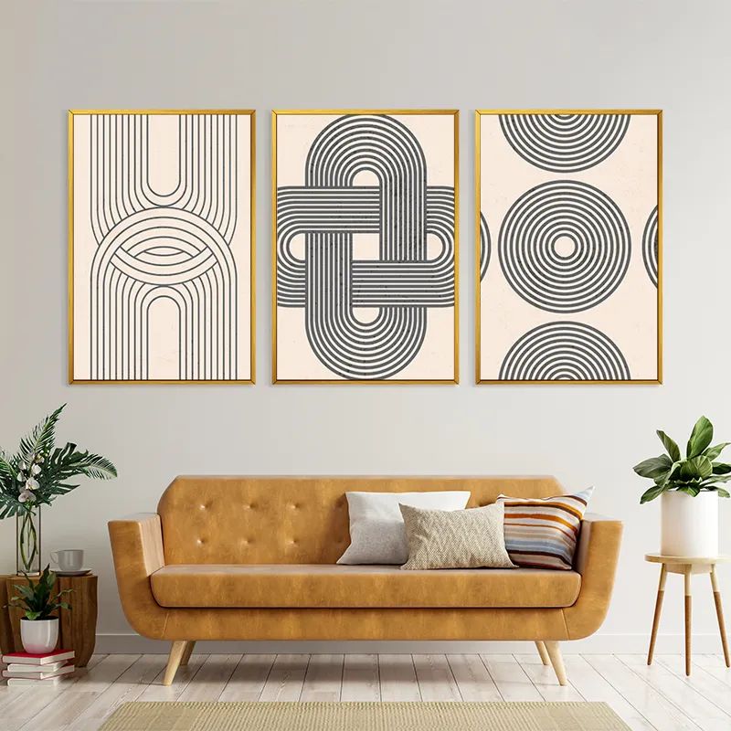 Geometric Cream Design mockup 4