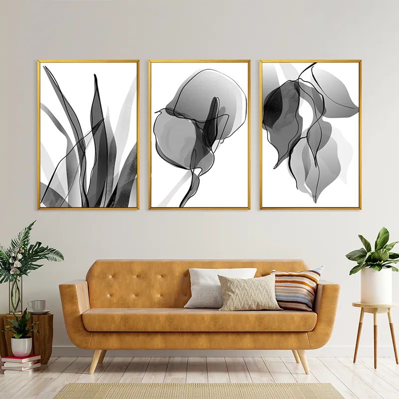Grey Leaf Set mockup 4