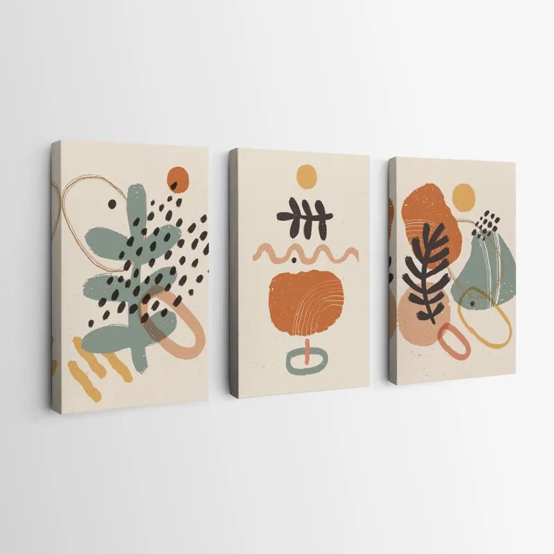 többrészes vászonkép Cream Orangert mockup 0