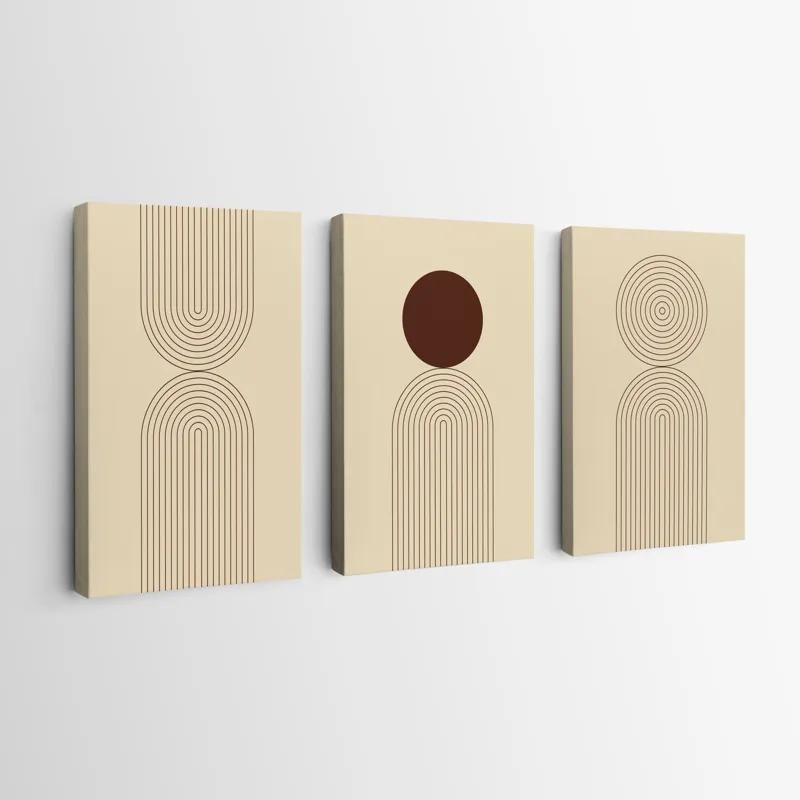 többrészes vászonkép Cream Set mockup 0