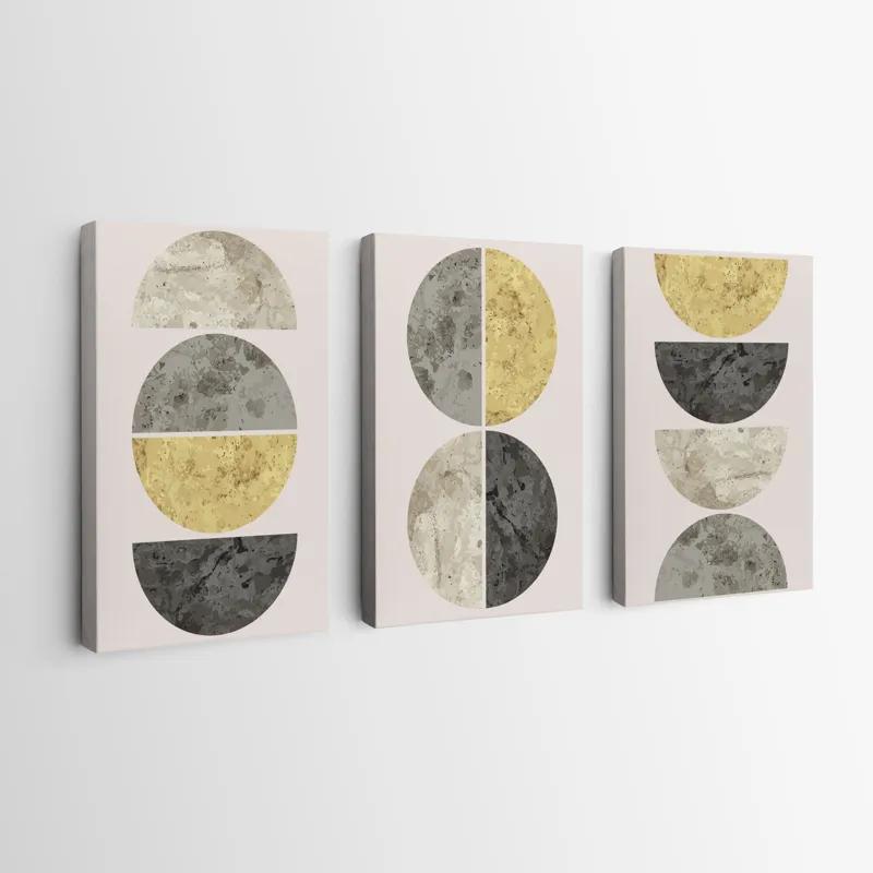 többrészes vászonkép Gold Moons mockup 0