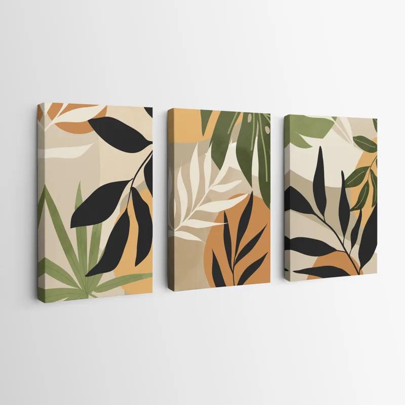 többrészes vászonkép Leaves Organicrt mockup 0