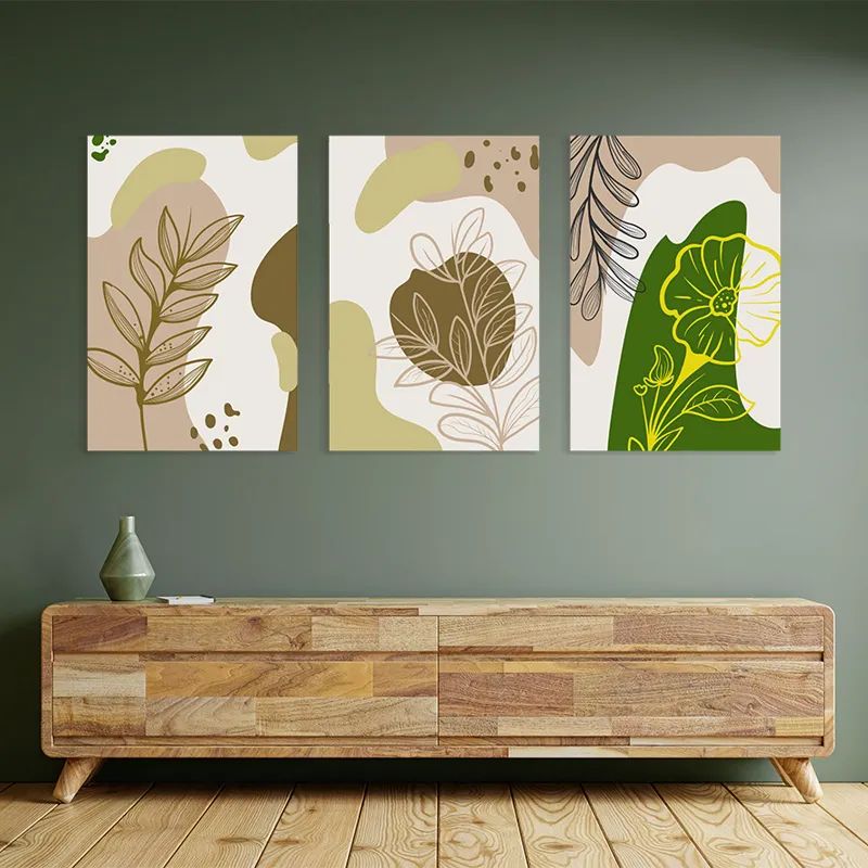 Brown Cream Leaf mockup 2