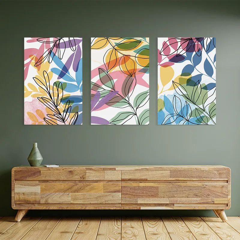 Colorful Leafs mockup 2