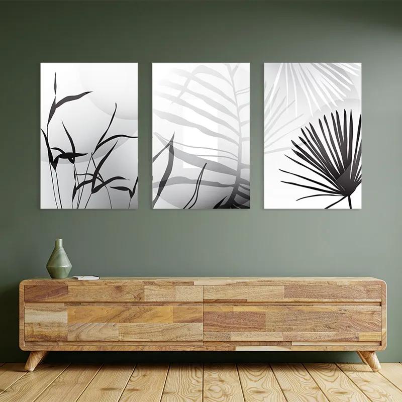 többrészes vászonkép Leaf Shadow mockup 2