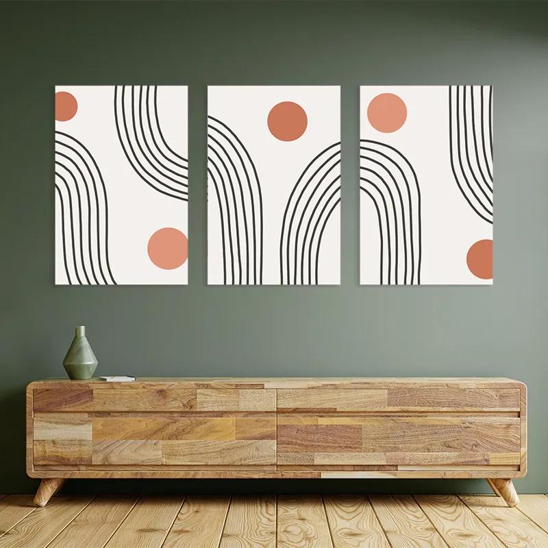 többrészes vászonkép Moonnd Lines mockup 2