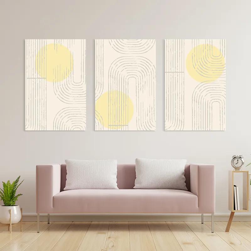 többrészes vászonkép Boho Home Decor mockup 3