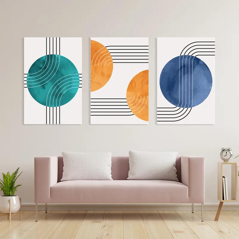 többrészes vászonkép Colorful Circle mockup 3