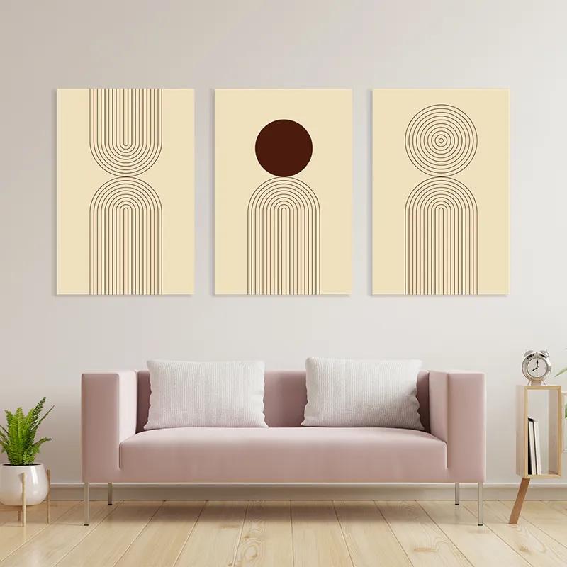 többrészes vászonkép Cream Set mockup 3