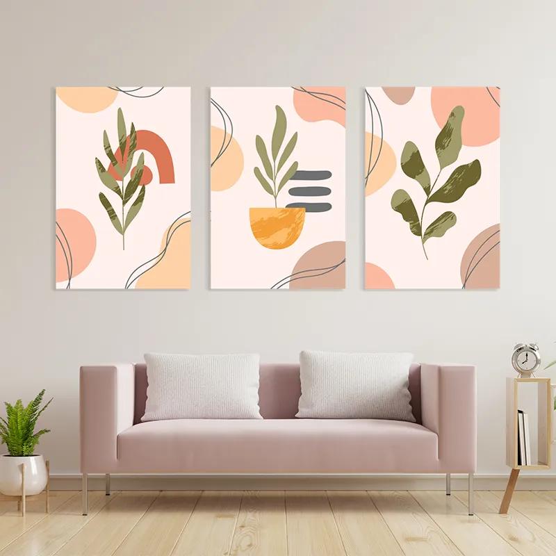 többrészes vászonkép Cute Leaf mockup 3