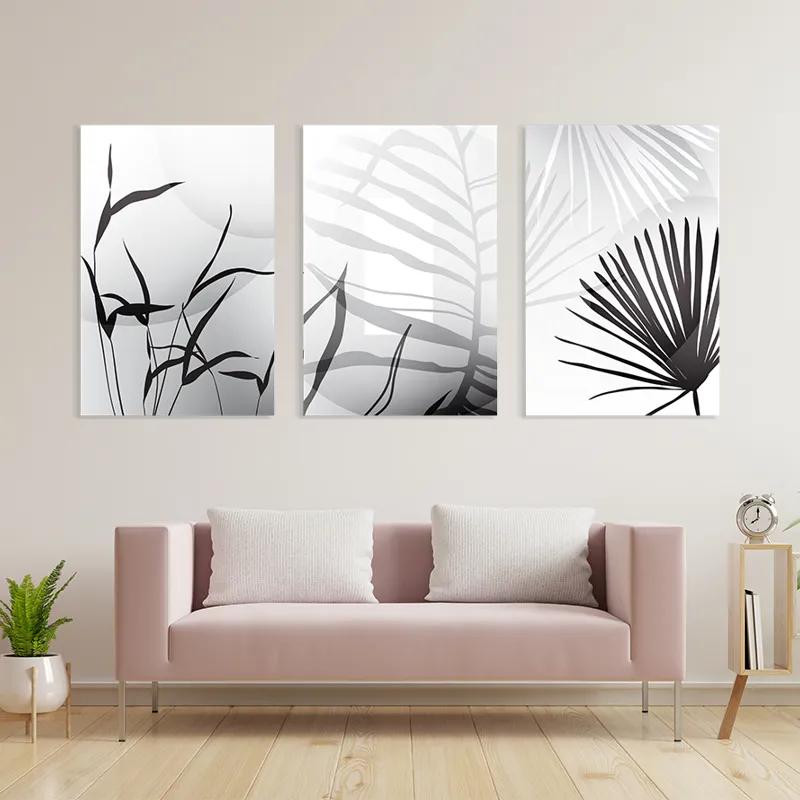 többrészes vászonkép Leaf Shadow mockup 3