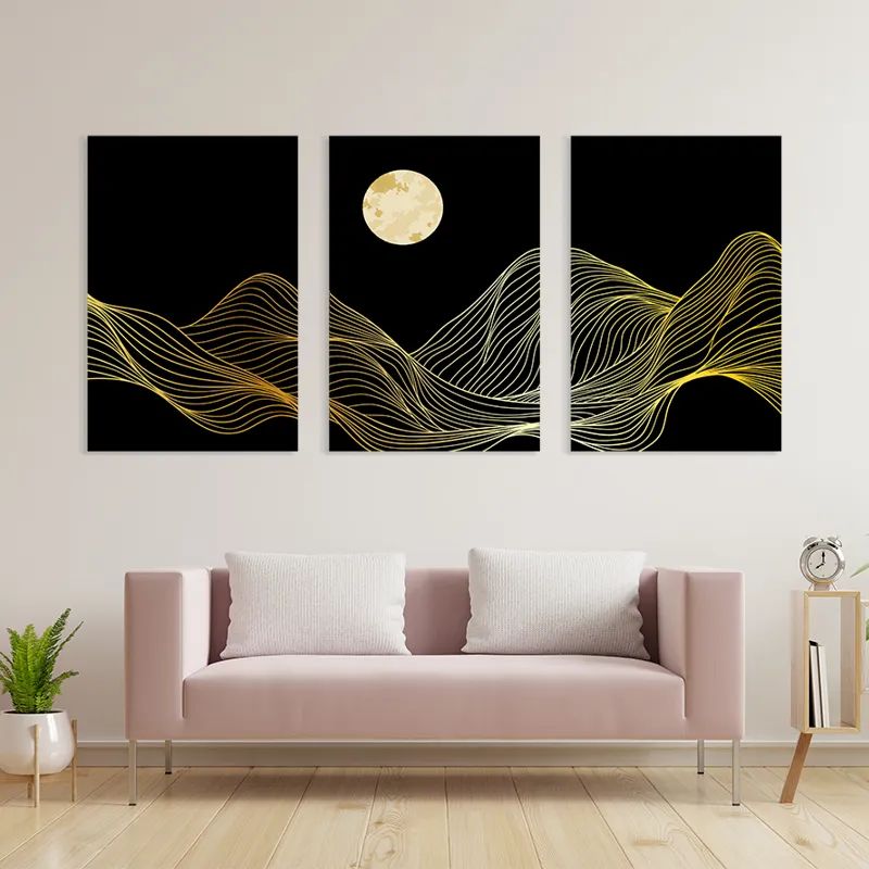 Moon Gold Waves mockup 3