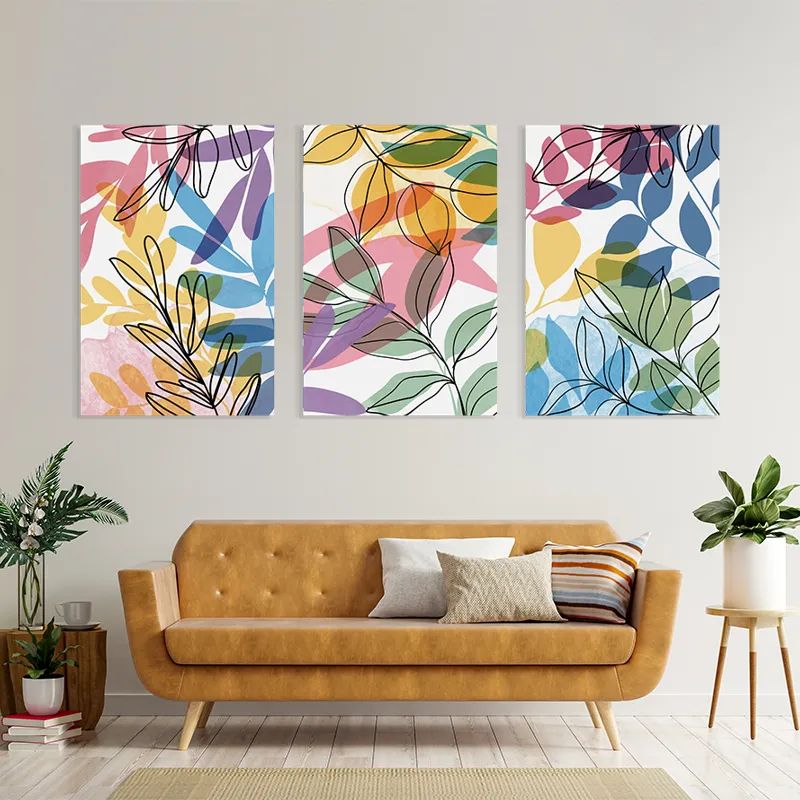 Colorful Leafs mockup 4