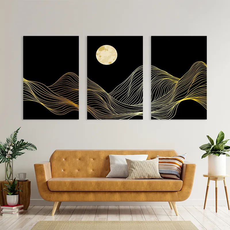 Moon Gold Waves mockup 4