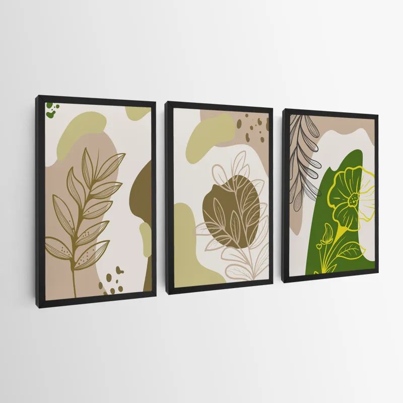 Brown Cream Leaf mockup 0