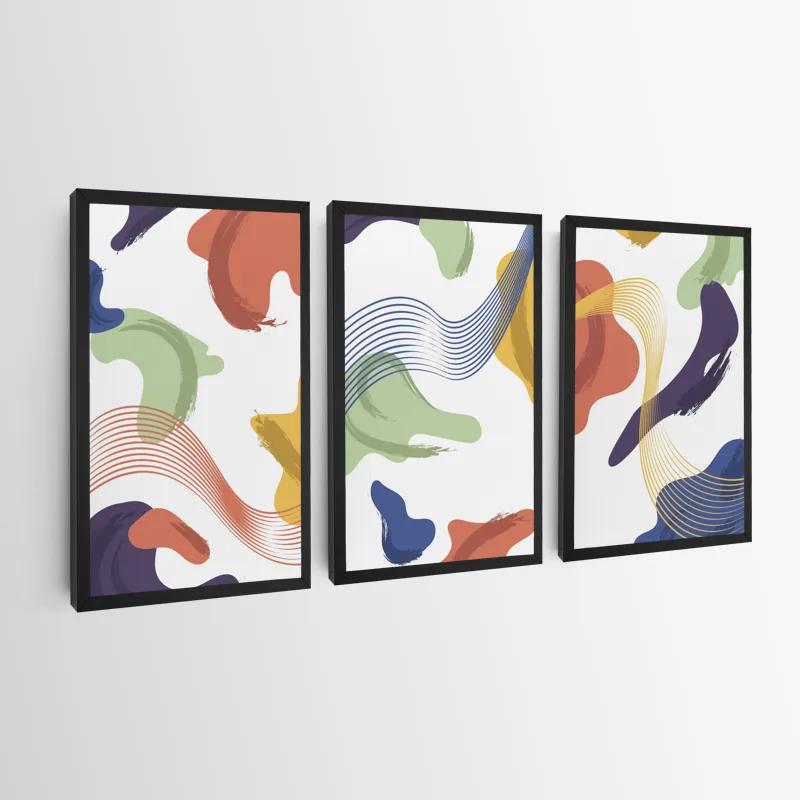 többrészes vászonkép Color Mix Lines mockup 0