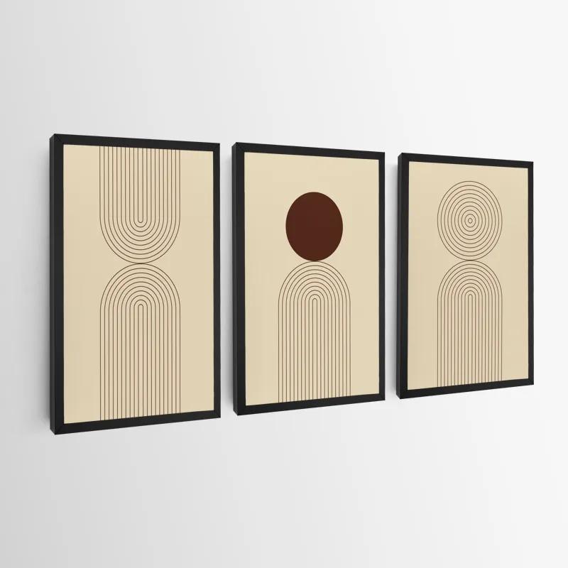 többrészes vászonkép Cream Set mockup 0