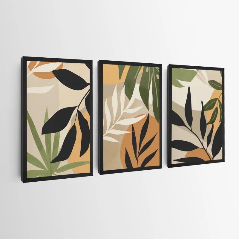 többrészes vászonkép Leaves Organicrt mockup 0