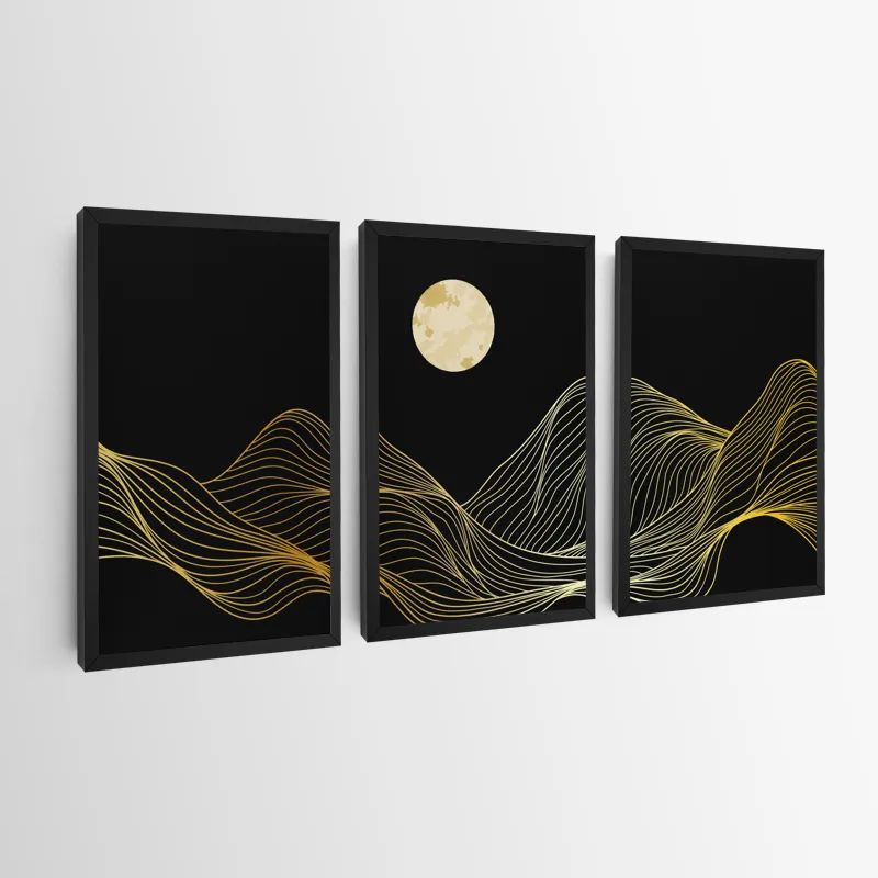 Moon Gold Waves mockup 0